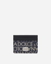 Dolce & Gabbana Logo Jacquard Card Holder In ブルー