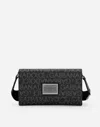 DOLCE & GABBANA COATED JACQUARD CROSSBODY BAG