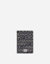 Dolce & Gabbana Coated Jacquard Bifold Card Holder In ブルー