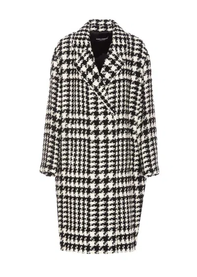 DOLCE & GABBANA DOLCE & GABBANA HOUNDSTOOTH COAT