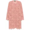 Dolce & Gabbana Collarless Lace Floral Patch Pockets Coat