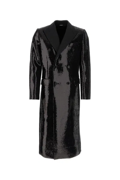 Dolce & Gabbana Coats In Black