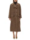 Dolce & Gabbana Notched-lapels Button-down Coat In Beige