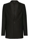 Dolce & Gabbana Single-breasted Blazer Jacket In Black