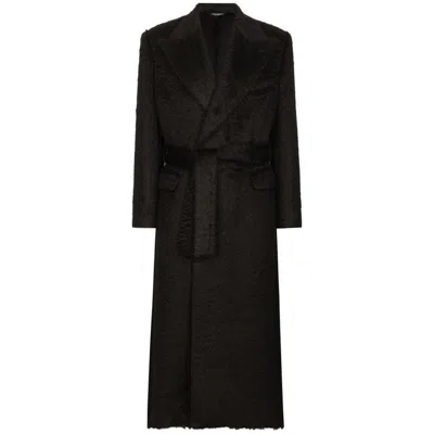 Dolce & Gabbana Coats In Black