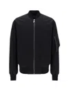 Dolce & Gabbana Bomber Jacket In Technical Fabric In Black