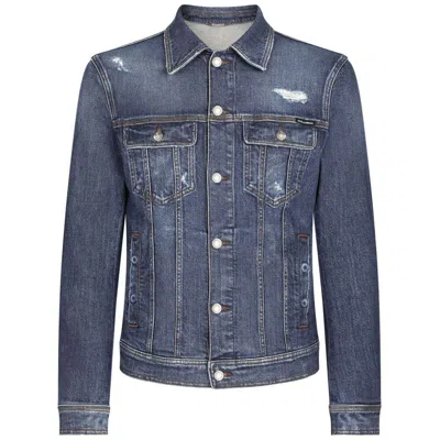 Dolce & Gabbana Outerwears In Blue