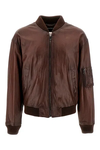 Dolce & Gabbana Jackets In Brown