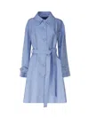 Dolce & Gabbana La Bella Vita Coat In Cotton Blend In Wisteria