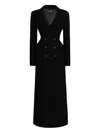 Dolce & Gabbana Double-breasted Coat In Black