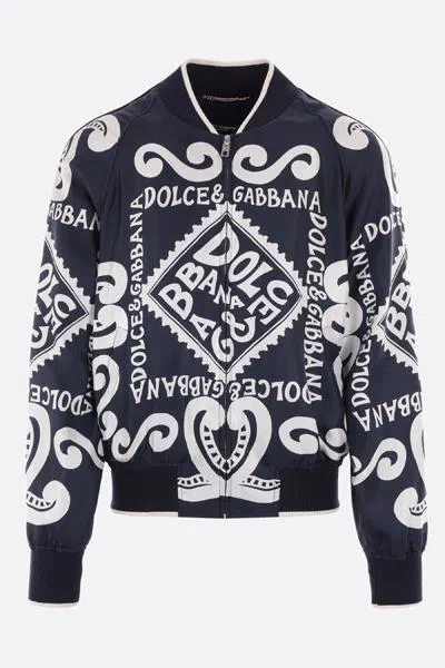 Dolce & Gabbana Coats In Blue Marine