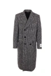 Dolce & Gabbana Double-breasted Wool Houndstooth Coat In Fantasy
