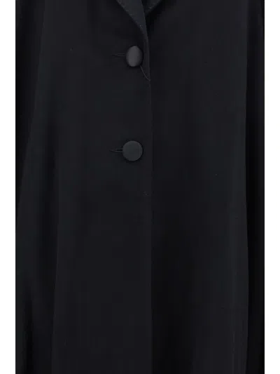 Dolce & Gabbana Cappa Coat In Nero