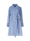 Dolce & Gabbana La Bella Vita Coat In Cotton Blend In Wisteria