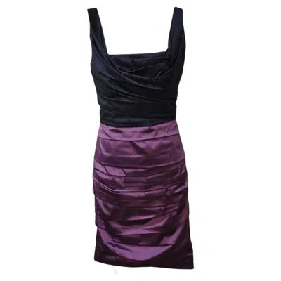 Pre-owned Dolce & Gabbana Cocktail Dress Size 42 In Black