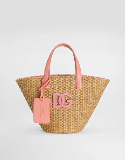 Dolce & Gabbana Kids' Coffa Bag With Dg Logo In Green