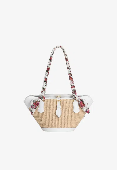 DOLCE & GABBANA COFFA CAPRI RAFFIA SHOULDER