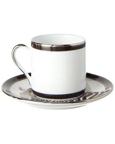 Dolce & Gabbana Coffee Cup & Saucer Set In White