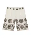Dolce & Gabbana Coin-print Bermuda Shorts In White