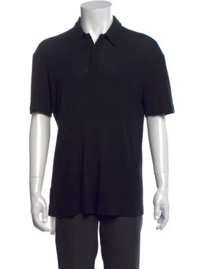 Pre-owned Dolce & Gabbana Collar Short Sleeve Polo Shirt In Black