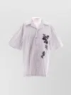 DOLCE & GABBANA COLLARED SHIRT WITH POCKET AND EMBROIDERY