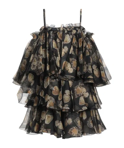 Dolce & Gabbana Color-blocked Dress In Black
