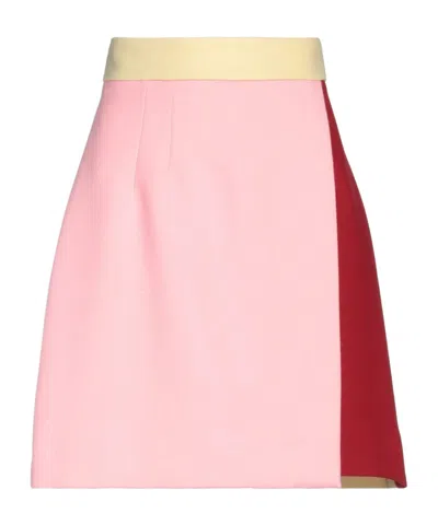 Dolce & Gabbana Colorful Flannel Umbrella Skirt In Yellow