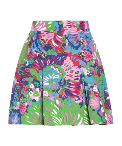 Dolce & Gabbana Colorful Printed Midi Skirt In Multi