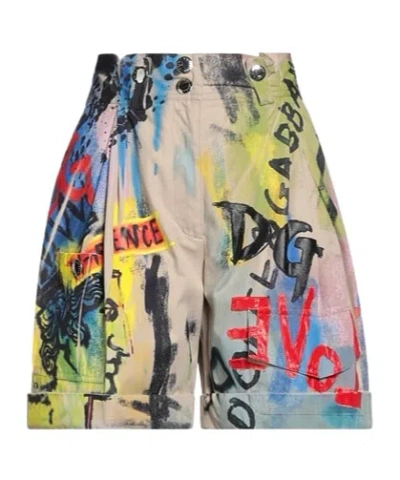 Dolce & Gabbana Colorful Woven Pants In Multi
