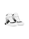 Dolce & Gabbana Colour-block High-top Sneakers In White