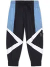 Dolce & Gabbana Colour-block Track Pants In Blue