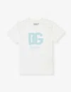 Dolce & Gabbana Brand-print Short-sleeve Cotton-jersey T-shirt 6-30 Months In Combined Colour