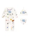 Dolce & Gabbana Comic Dg-logo Babygrow Set In White