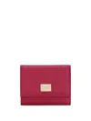 Dolce & Gabbana Compact Wallet With Logo Plaque In Multicolor