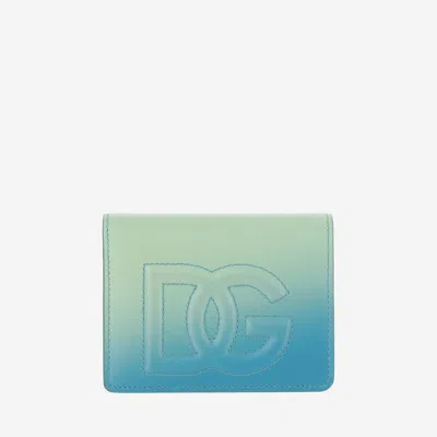 Dolce & Gabbana Continental Dg Logo Wallet In Green