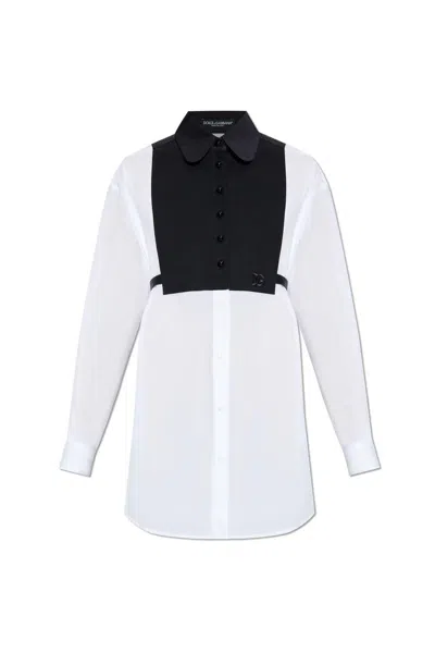 DOLCE & GABBANA CONTRAST FRONT SHIRT