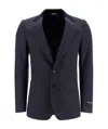 Dolce & Gabbana Contrast-lapel Blazer In Black