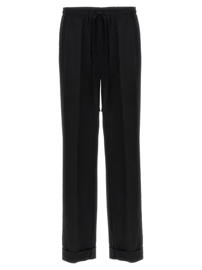 DOLCE & GABBANA CONTRAST PIPING PANTS