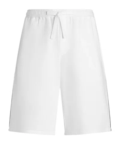 Dolce & Gabbana Contrast-trim Track Shorts In White