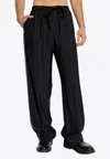 Dolce & Gabbana Cotton Trousers With Belt Loops And Pockets In Black