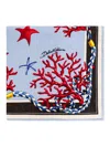 Dolce & Gabbana Coral-starfish Beach Towel In Blue