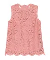 Dolce & Gabbana Cordonetto-lace Blouse In Pink