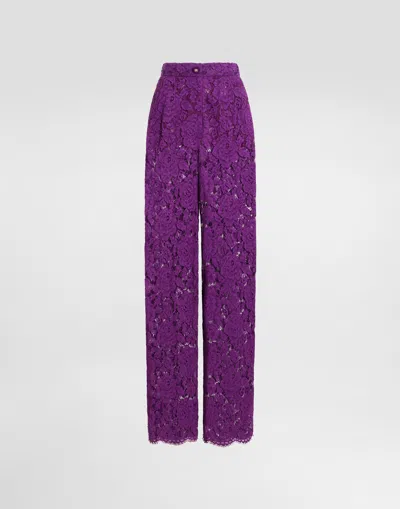 Dolce & Gabbana Cordonetto Lace Trousers