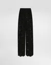 Dolce & Gabbana Cordonetto Lace Trousers In Black