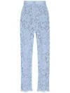 Dolce & Gabbana Cordonetto Lace Trousers In Animal Print