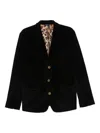 Dolce & Gabbana Corduroy Blazer In Black