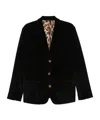 Dolce & Gabbana Corduroy Blazer In Black