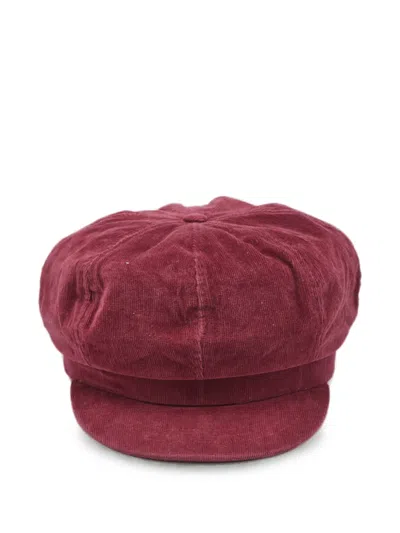 Pre-owned Dolce & Gabbana Corduroy Cap In Red