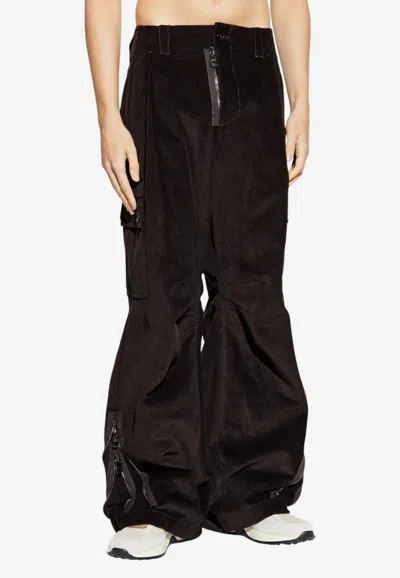 Dolce & Gabbana Corduroy Cargo Pants In Brown