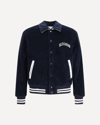 DOLCE & GABBANA CORDUROY COLLEGE JACKET